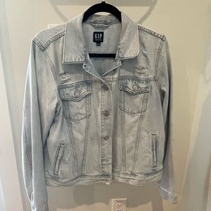 Gap distressed 100% cotton jacket